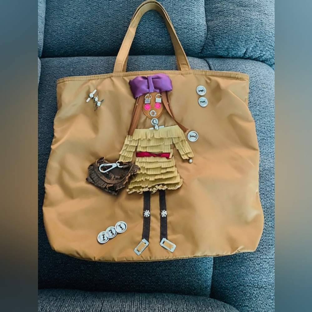 PRADA limited edition, nylon robot tote bag!